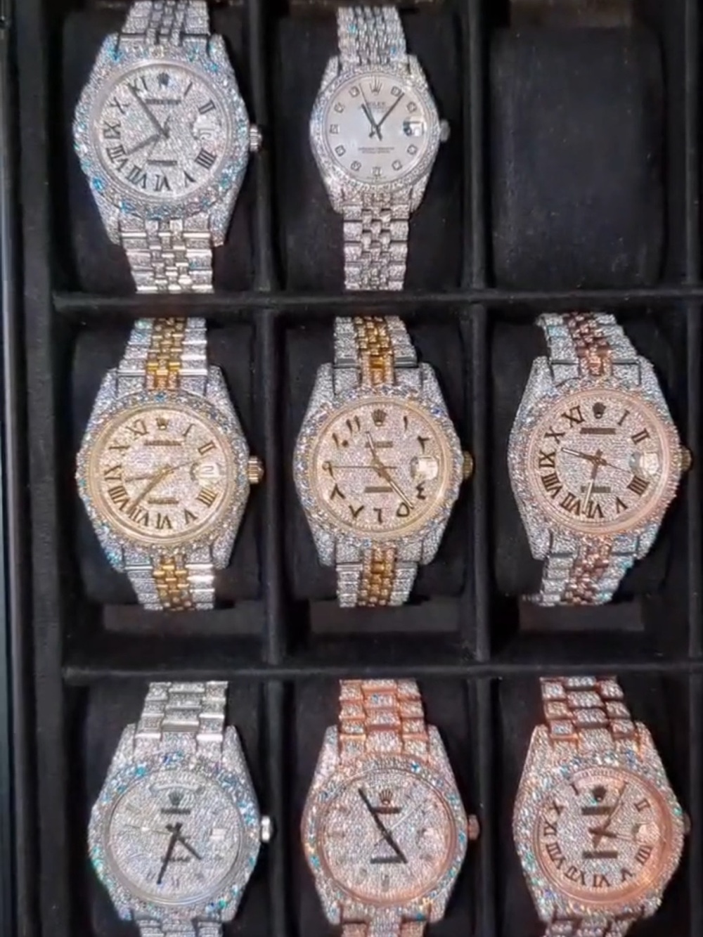 Luxury Women's PavΓ© Crystal Bracelet Watch - Silver & Rose Gold Options